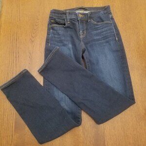 J Brand Straight Leg Dark Blue Stretch Denim Jeans
